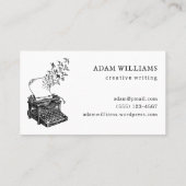 Creative Typewriter Professional Black and White 名刺 (裏面)