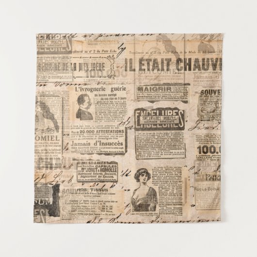 Creative vintage style background. Paper texture. タペストリー (正面)