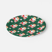 Creative Volleyball Christmas Holiday Party ペーパープレート (アングル)