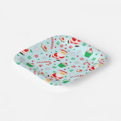 Creative Volleyball Christmas Holiday Party ペーパープレート (傾斜あり)