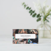 Creative Watercolor Tattoo Artist Appointment  名刺 (スタンド正面)