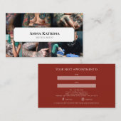 Creative Watercolor Tattoo Artist Appointment  名刺 (正面/裏面)