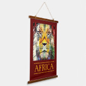 Creative Wildlife African Lion Travel Africa 吊り下げ型タペストリー (傾斜あり)
