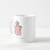 Creativitea |のおもしろいな喜劇的な茶マグ コーヒーマグカップ (正面左)