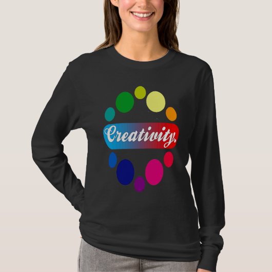 Creativity acrylic painter artist tシャツ (正面)