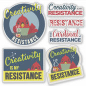 "Creativity is My Resistance" Compact Collection シール (正面)