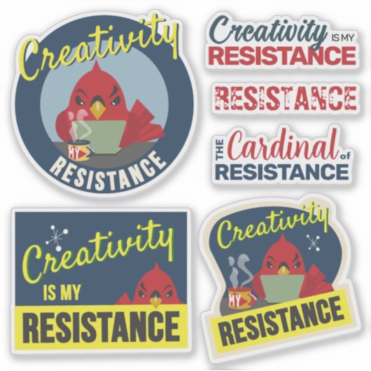 "Creativity is My Resistance" Compact Collection シール (正面)