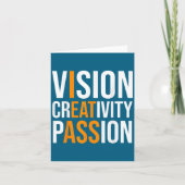 Creativity On Shirt Sarcastic Funny Motivation カード (正面)