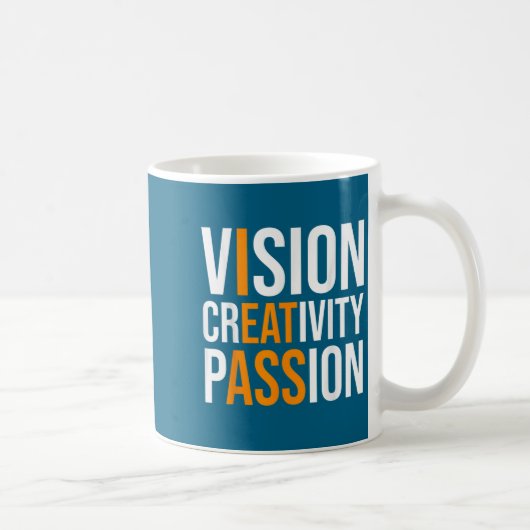 Creativity On Shirt Sarcastic Funny Motivation コーヒーマグカップ (右)