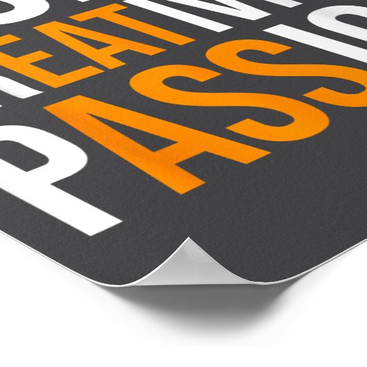 Creativity On Shirt Sarcastic Funny Motivation  ポスター (角)