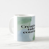 Creativity Takes Courage オプション2 コーヒーマグカップ (正面左)