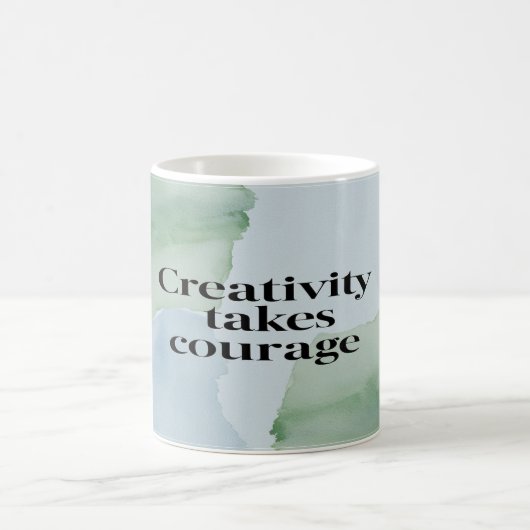 Creativity Takes Courage オプション2 コーヒーマグカップ (中央)