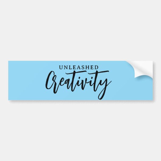 creativity unleashed  バンパーステッカー (正面)