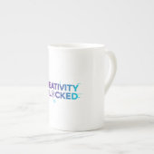 Creativity Unlocked ボーンチャイナマグカップ (正面右)
