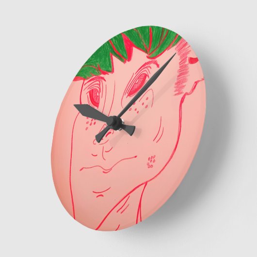 Creature Features Animation  ラウンド壁時計 (傾斜)