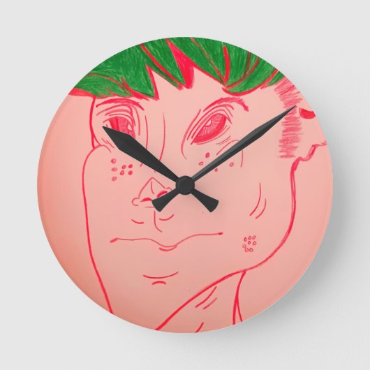 Creature Features Animation  ラウンド壁時計 (正面)