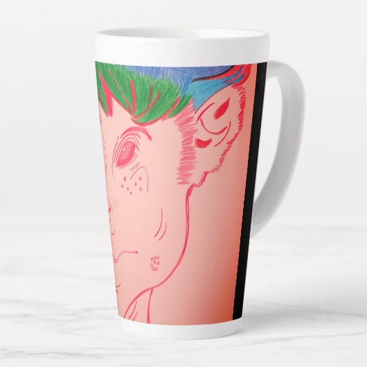 Creature Features Animation Large Mug カフェラテマグ (右アングル)