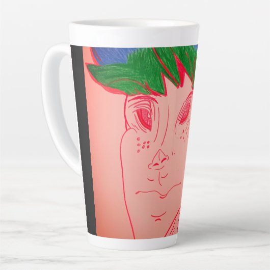 Creature Features Animation Large Mug カフェラテマグ (左アングル)