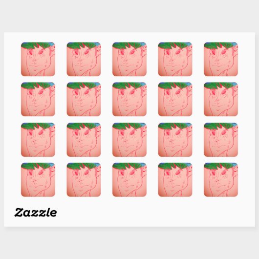 Creature Features Animation Square Stickers スクエアシール (シート)