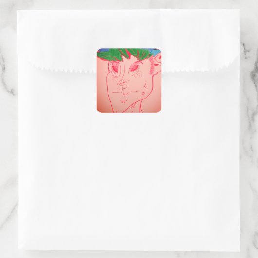 Creature Features Animation Square Stickers スクエアシール (バッグ)