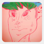 Creature Features Animation Square Stickers スクエアシール (正面)