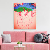 Creature Features Animation Stretched Canvas Print キャンバスプリント (インサイチュ (リビング))