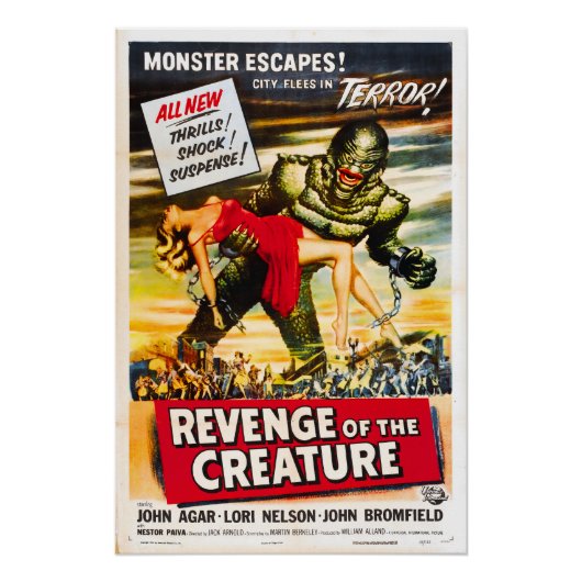 Creature Horror Monster Movie Poster ポスター (正面)