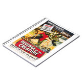 Creature Monster Vintage Style Movie Poster  ノートブック (左側)