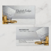 Credit Card and Gold Coins f854 名刺 (正面/裏面)