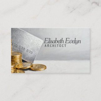 Credit Card and Gold Coins f854 名刺
