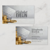 Credit Card and Gold Coins g678 名刺 (正面/裏面)