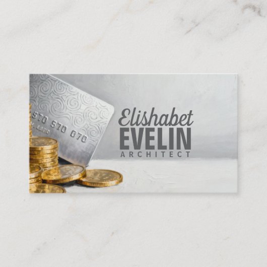 Credit Card and Gold Coins g678 名刺 (正面)