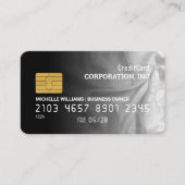 Credit Card | Elegant Fabric Gradient 名刺 (正面)