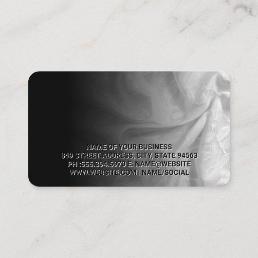 Credit Card | Elegant Fabric Gradient 名刺 (裏面)