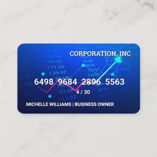 Credit Card | Stock Charts 名刺 (正面)