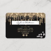 Credit Card Styled Dripping Gold diamonds 名刺 (裏面)