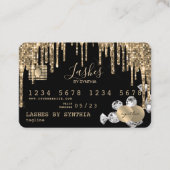 Credit Card Styled Dripping Gold diamonds 名刺 (正面)