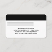 Credit | Debit Card | Computer Hardware 名刺 (裏面)