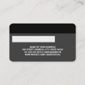 Credit | Debit Card | Elegant Pink Flowers 名刺 (裏面)