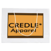 Credleの大きい光沢のあるギフトバッグ ラージペーパーバッグ (裏面)