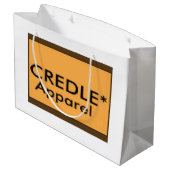 Credleの大きい光沢のあるギフトバッグ ラージペーパーバッグ (裏面アングル)