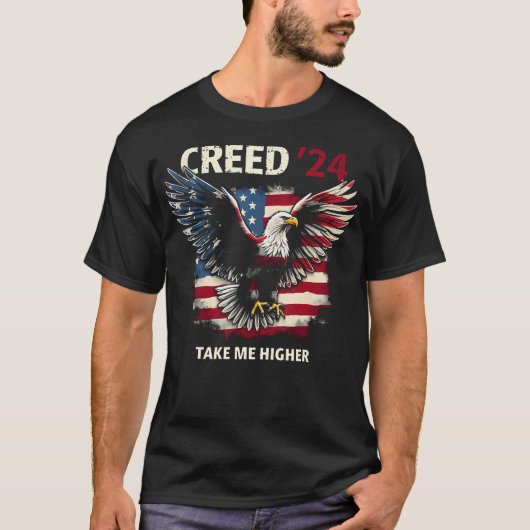 Creed '24 Take Me Higher And やる気を起こさせる Upliftin Tシャツ (正面)