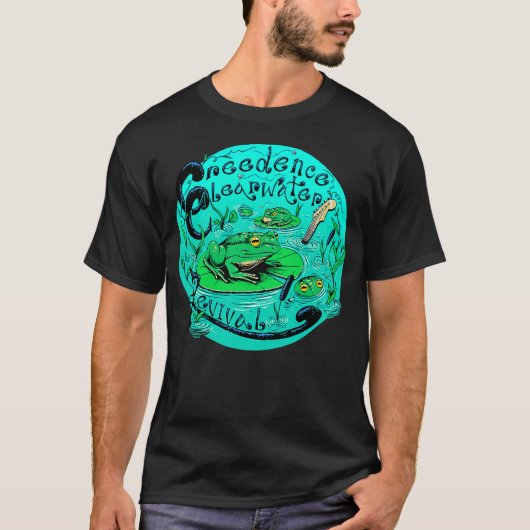Creedence Clearwater Revival Frog & Lilypad Tシャツ (正面)