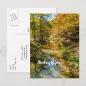 Creek Autumn Reflections考える Vertical Of You ポストカード (正面/裏面)