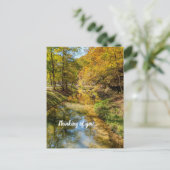 Creek Autumn Reflections考える Vertical Of You ポストカード (スタンド正面)
