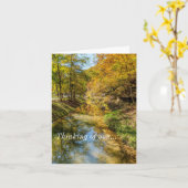 Creek Autumn Reflections 考える'S Of Youカード カード (黄色い花)