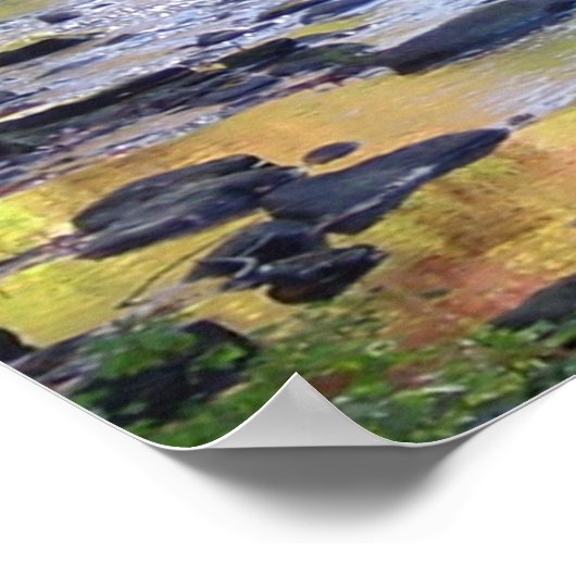 Creek in Connecticut ポスター (角)