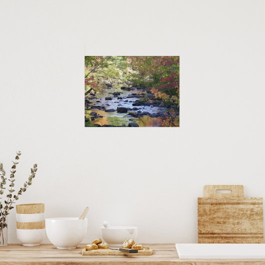 Creek in Connecticut ポスター (キッチン)