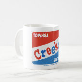 Creek Rat | The CreekRat Co. | Topanga Surfboards コーヒーマグカップ (正面左)