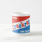 Creek Rat | The CreekRat Co. | Topanga Surfboards コーヒーマグカップ (中央)